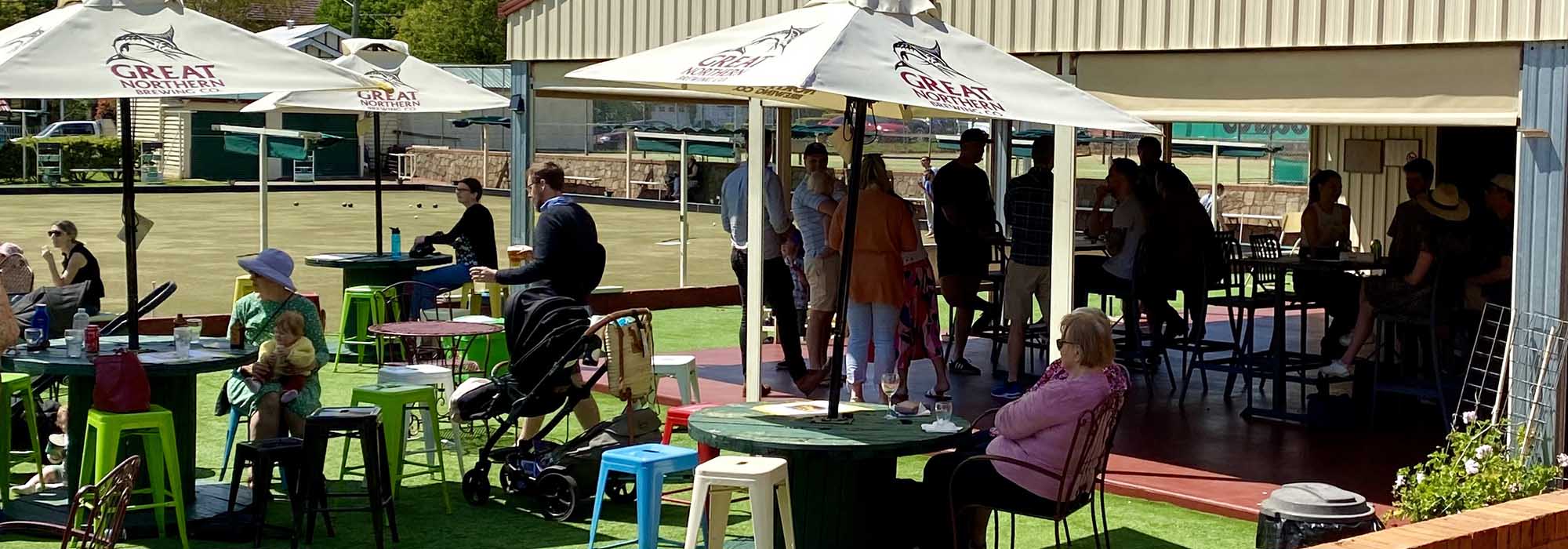 Guests socialising at Toowoomba Bowls Club
